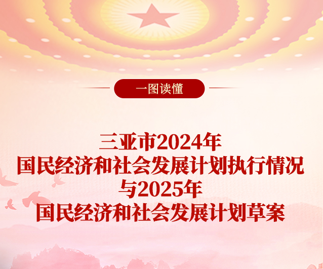 一图读懂|三亚市2024年国民经济和社会发展计划执行情况与2025年国民经济和社会发展计划草案