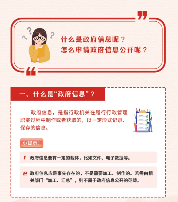 一图读懂《中华人民共和国政府信息公开条例》